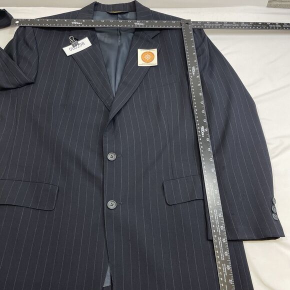 Brooks Brothers Pinstriped Blazer Men's 42S Blue 100% Wool 2 Button USA Vintage - Picture 11 of 11